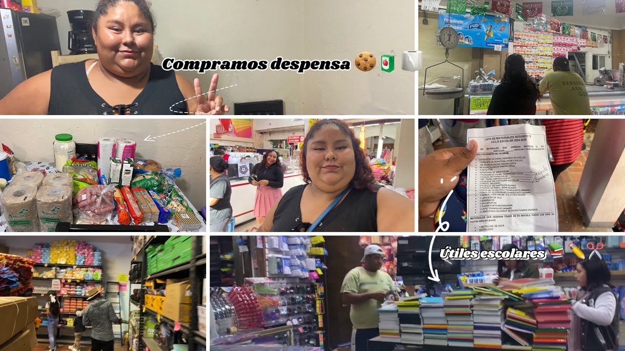 Surtimos la lista de útiles escolares para mi hijo Mateíto✂️📚✏️|ingrid López #útilesescolares #viral