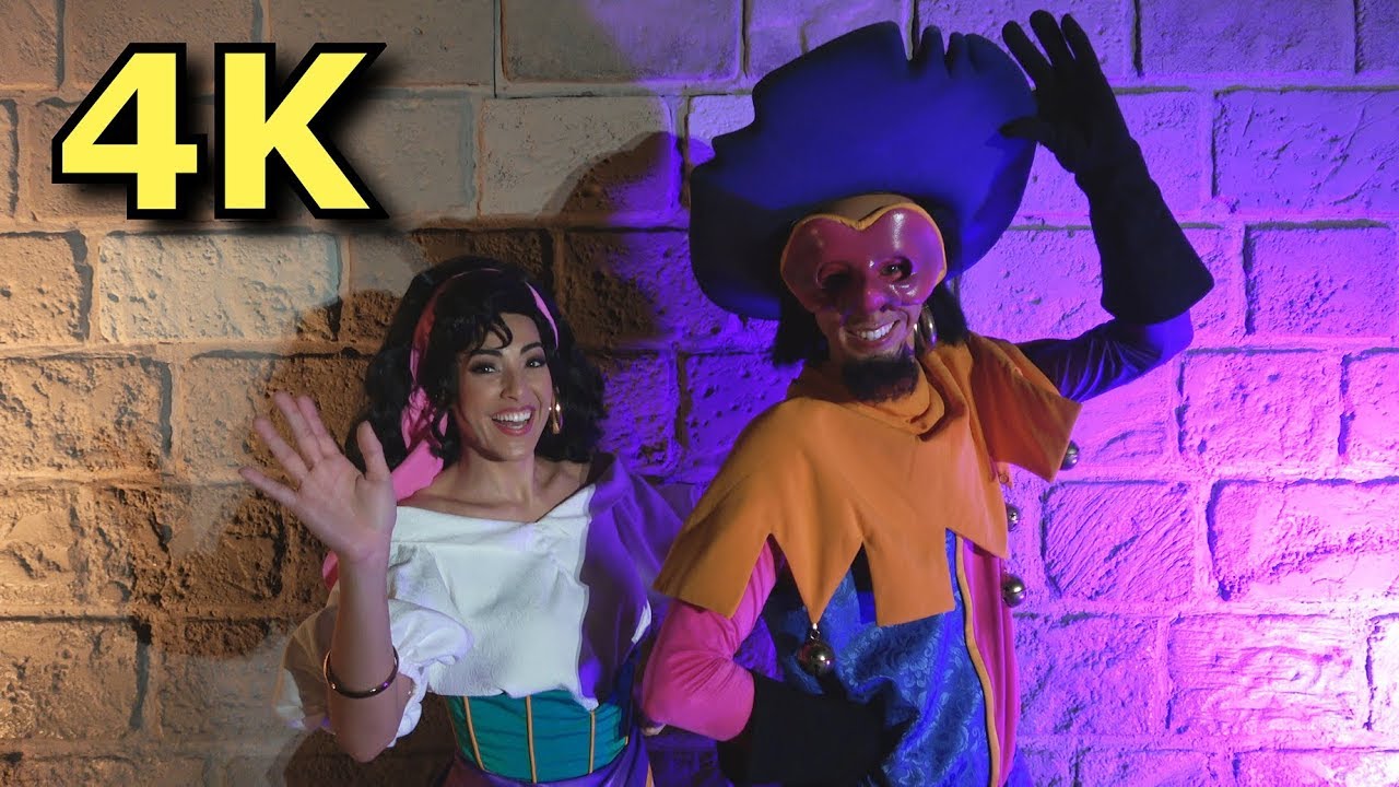 Esmeralda and Clopin in RARE Meet & Greet - Hunchback of Notre Dame Characters - Walt Disney World