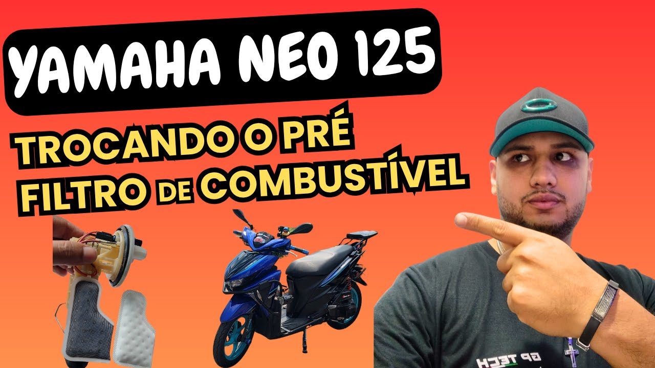 YAMAHA NEO 125 - TROCANDO O PRÉ FILTRO DE COMBUSTÍVEL NEO 125 (PASSO A PASSO)