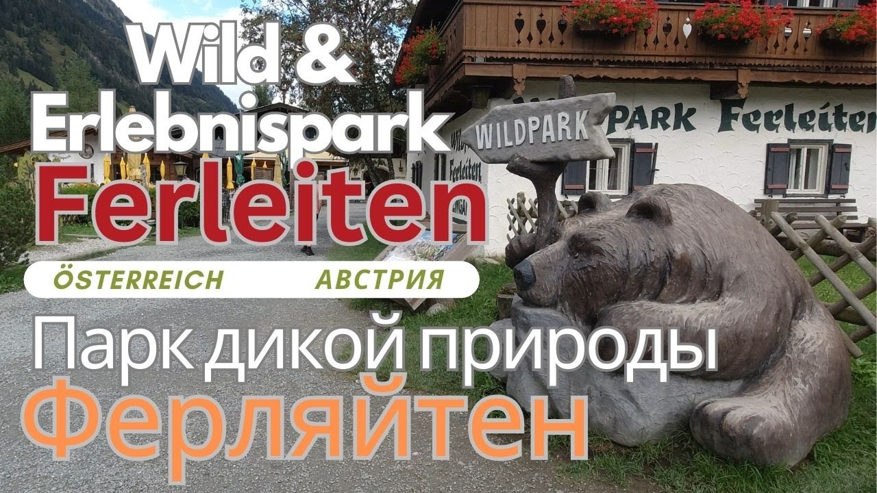Австрия Парк дикой природы Ферляйтен   Wild & Erlebnispark Ferleiten &Ouml;sterreich 4K
