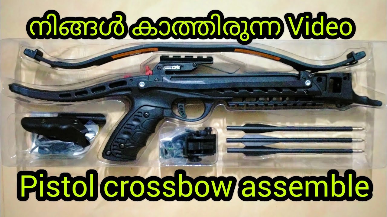 PISTOL CROSSBOW എങ്ങനെ എളുപ്പത്തിൽ അസംബ്ലി ചെയ്യാം.! #sajutechandfishing #fishing #pistol #crossbow
