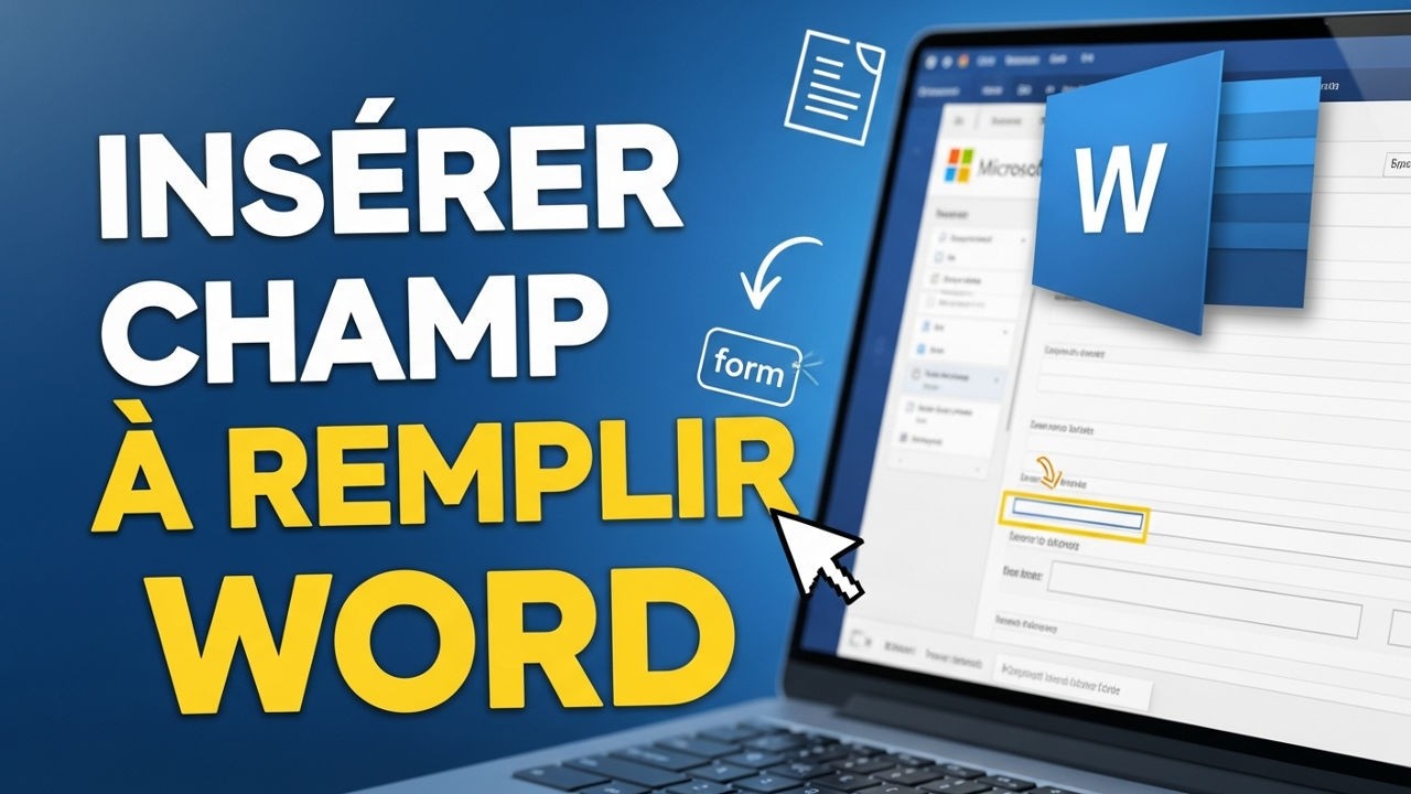 📝💻 Word : Comment insérer un champ à remplir facilement !
