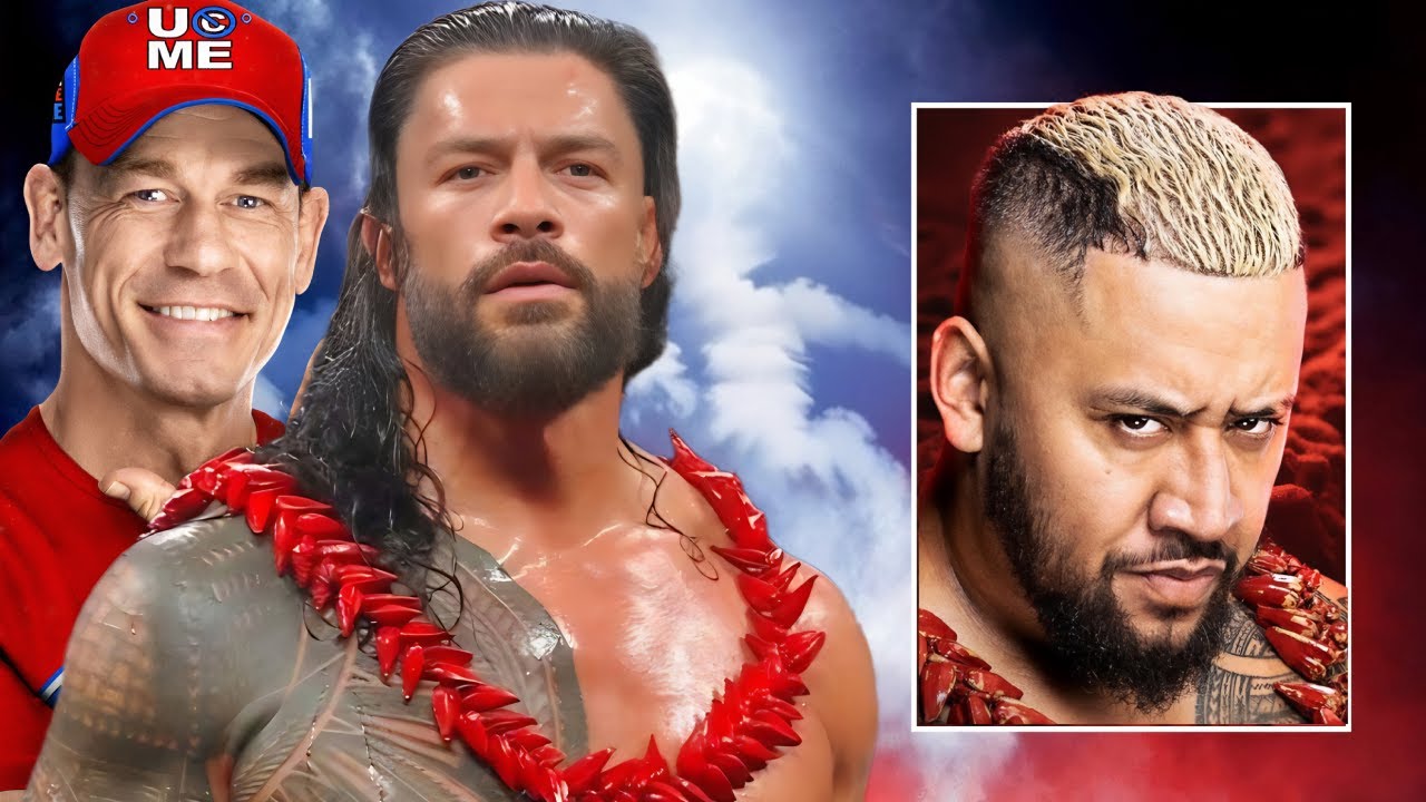 OTC Roman Reigns John Cena & Big E Vs Team Solo Sikoa WWE 2K24 #17