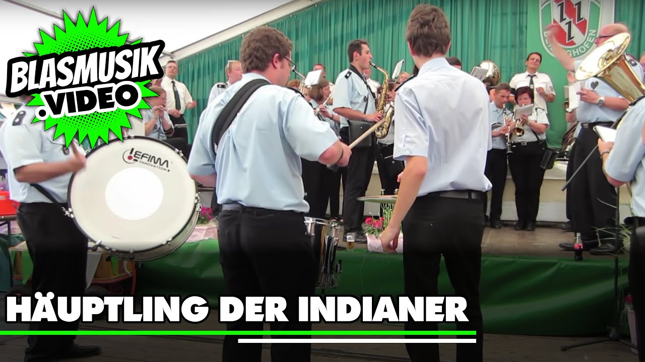 🟢 Da sprach der alte Häuptling der Indianer - Feuerwasser 🎼 | Live | Cover | Gus Backus | Blasmusik