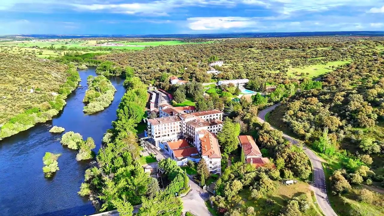 Balneario de Ledesma: la primavera que nos rodea, a vista de drone