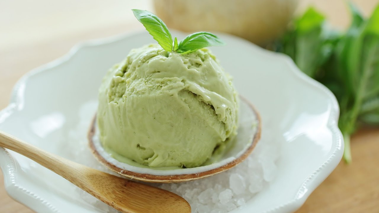 Basil Coconut Ice Cream