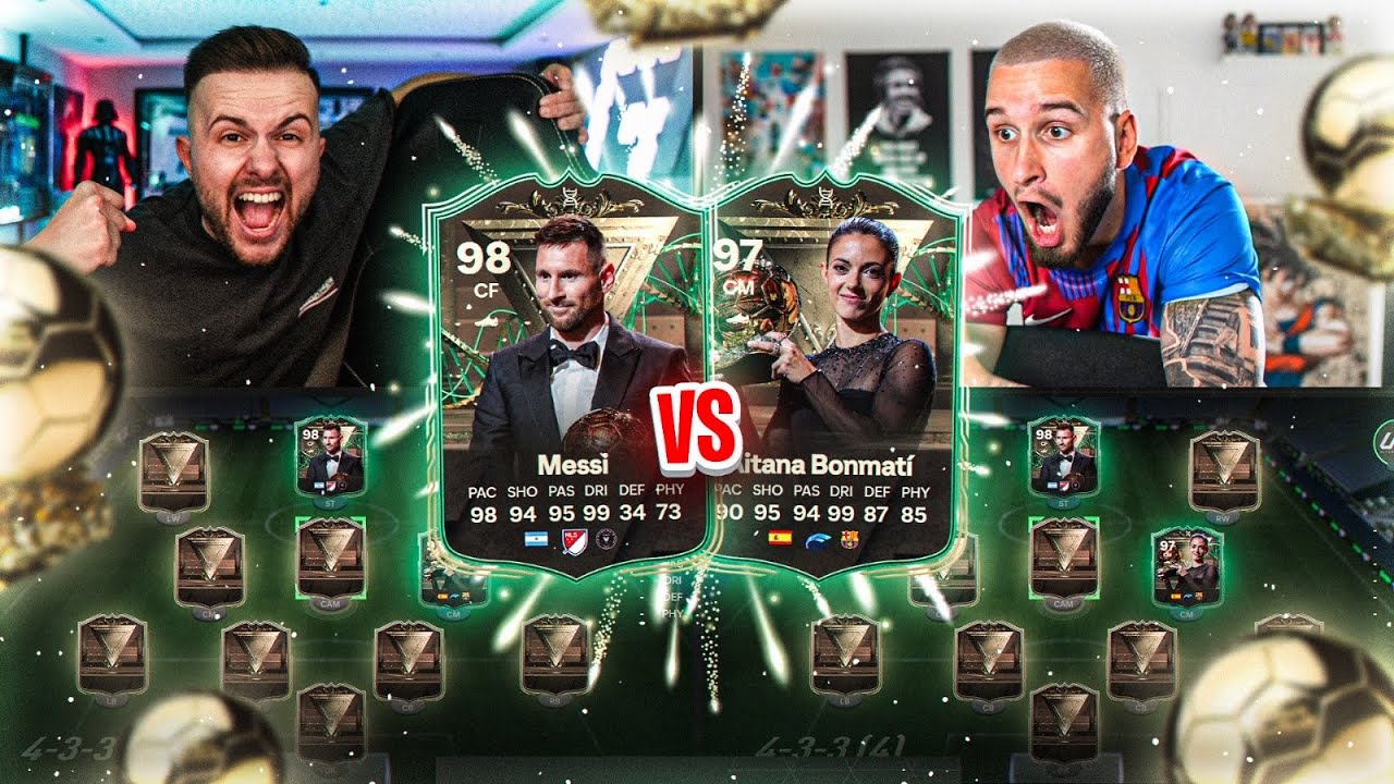 BALLON D‘Or Winner MESSI vs BONMATI Squad Builder Battle ⭐️⭐️ EA FC 24 SBB