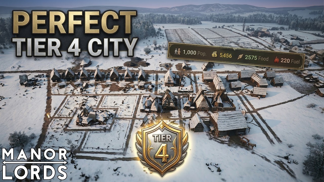 I Built the PERFECT Tier 4 City in Manor Lords (NEW PATCH)