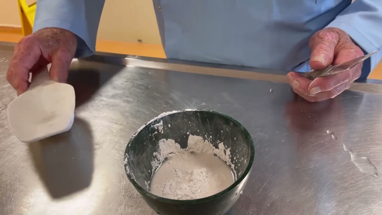 Mixing Dental Plaster