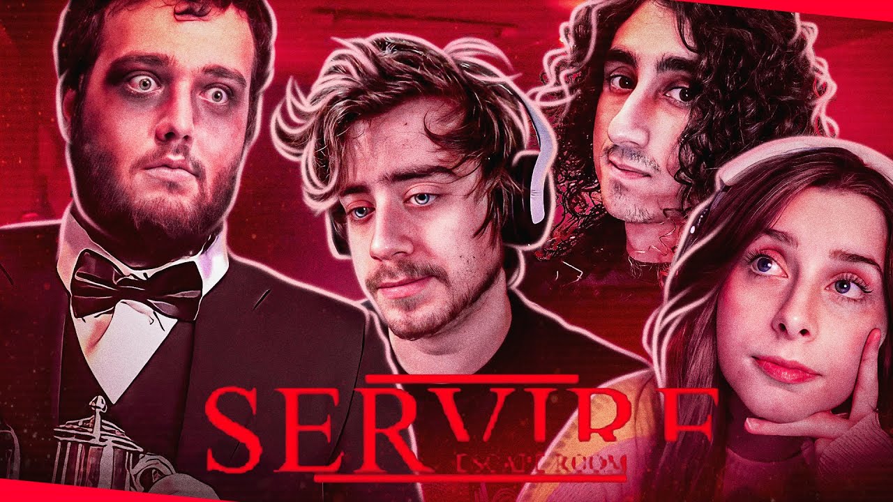 Bagi, Cellbit e Felps sobrevivendo a SERVIRE - Escape Room