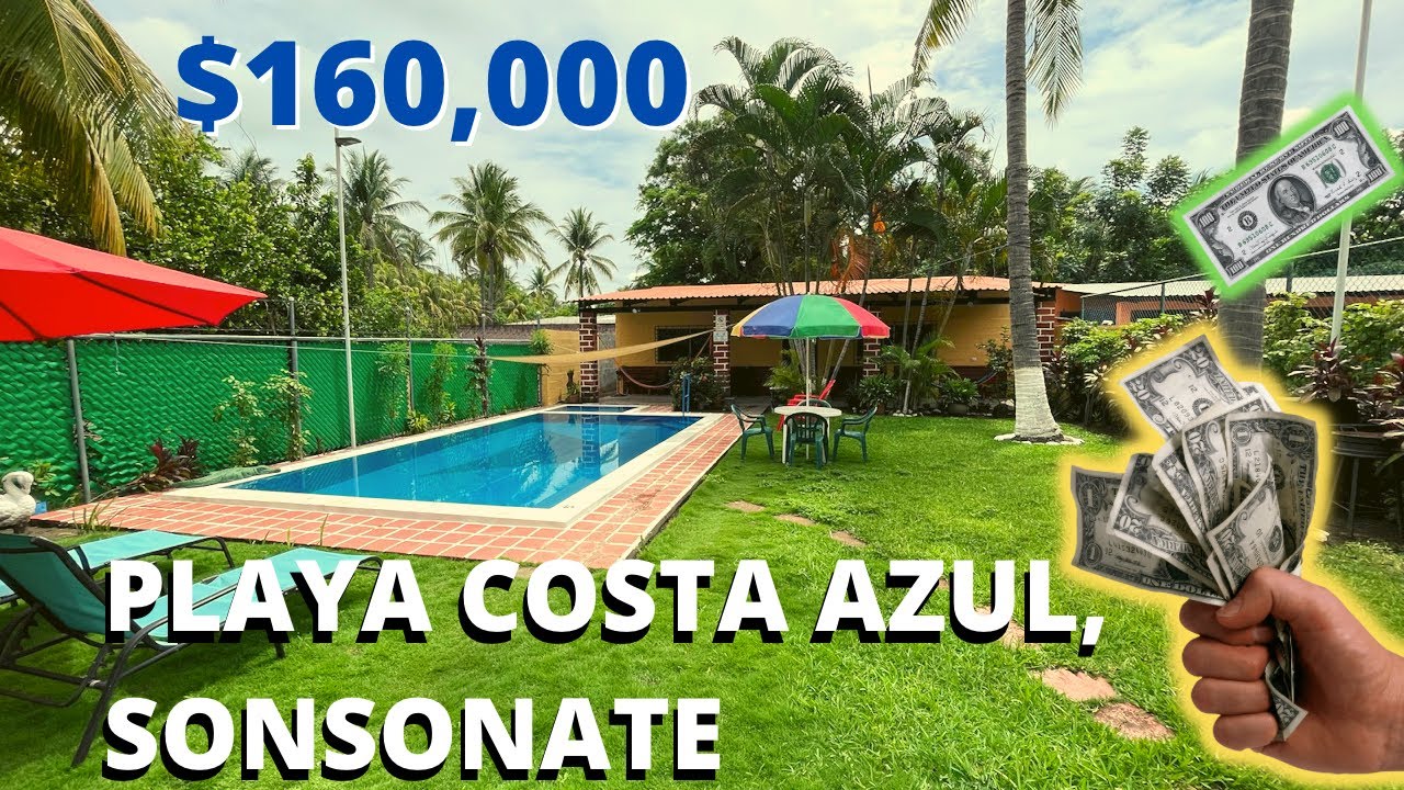 RANCHO EN PLAYA COSTA AZUL/ACAJUTLA/$160,000/Wsapp 503 7484 7480 y 7299 8557