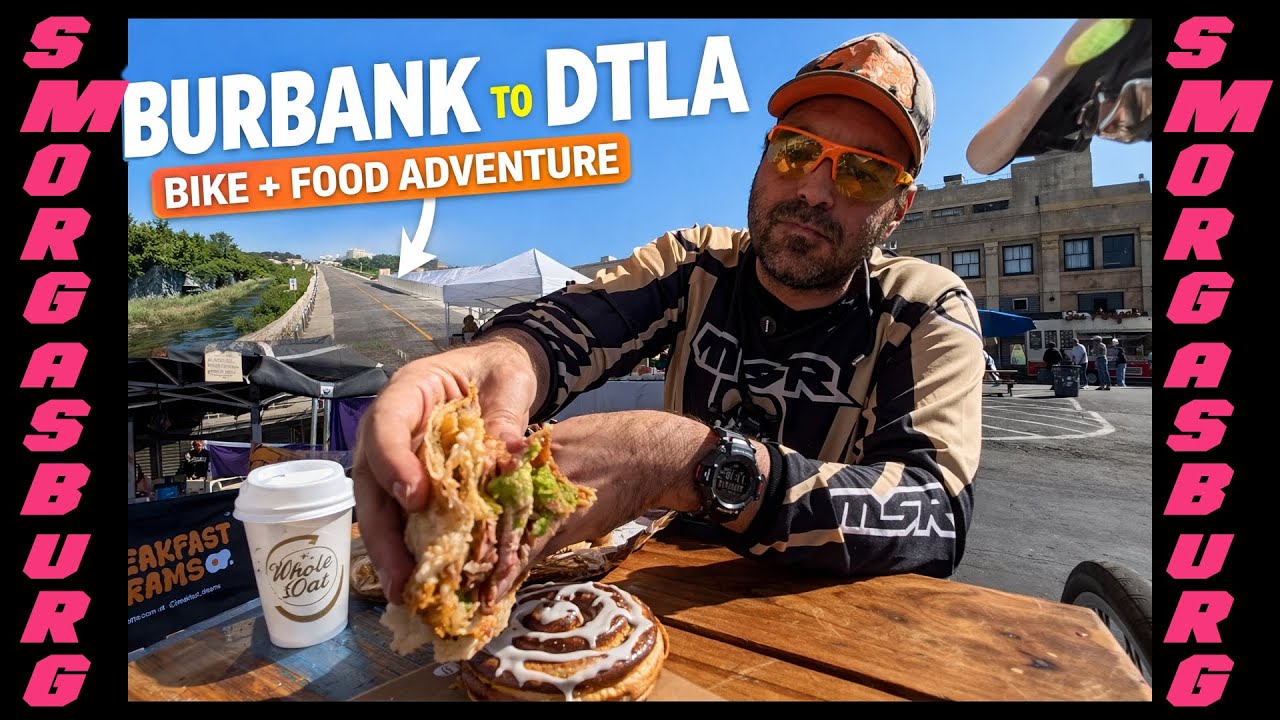 Riding My Bike from Burbank to DTLA 🚴‍♂️ | Smorgasburg Food Stops