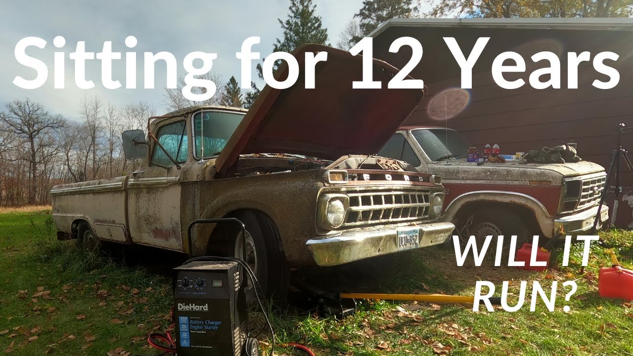 1966 Ford F 250 - Will It Run - Sitting 12 years