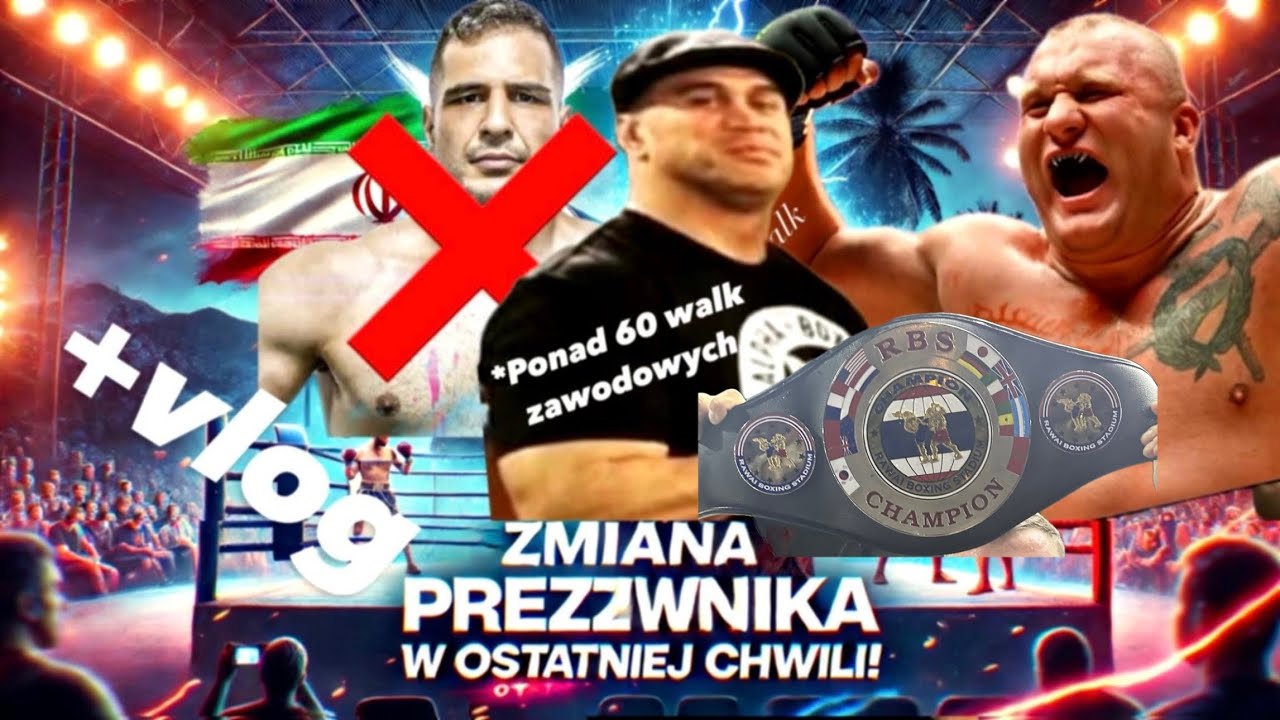 Wielki.Bu ZAWODOWA WALKA O PAS W TAJLANDII (cała walka) +vlog