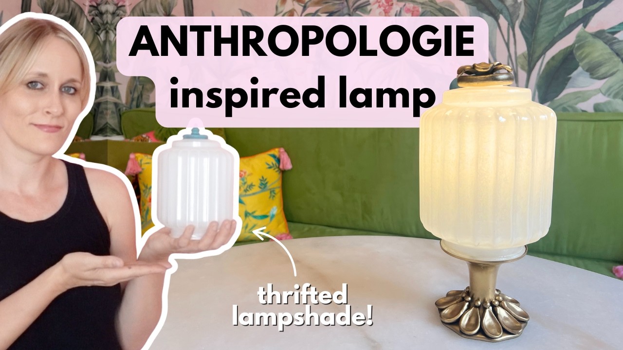 Anthropologie-Inspired Vintage Lamp | Easy DIY Lamp Thrift Flip