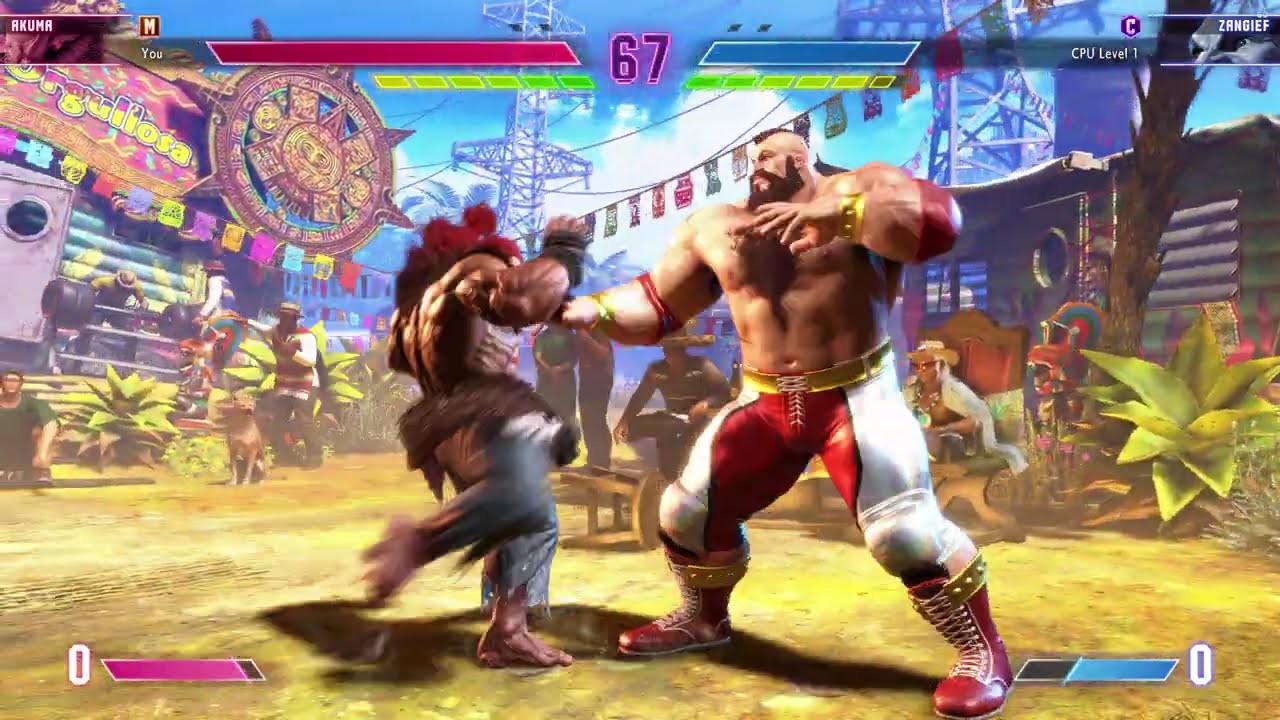 Street Fighter 6 : RTX 5090 4K Max Settings - Akuma vs Zangief - Gameplay Nvidia - Akuma Costume 2