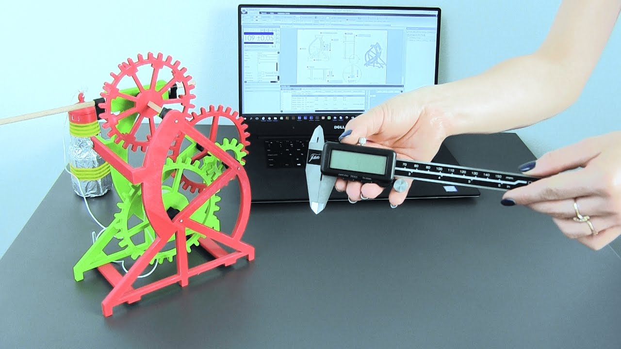 SOLIDWORKS Inspection - obsługa suwmiarki cyfrowej