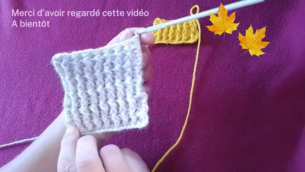 Le point c&ocirc;te &agrave; bride en relief au crochet | Apportez de la texture &agrave; vos projets. D&eacute;butantes et pro