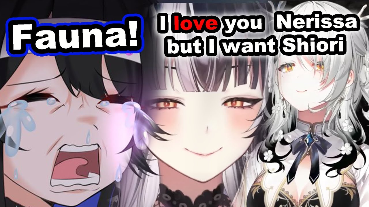 Nerissa want to be with Fauna but Fauna supports Shiori |  『Hololive』