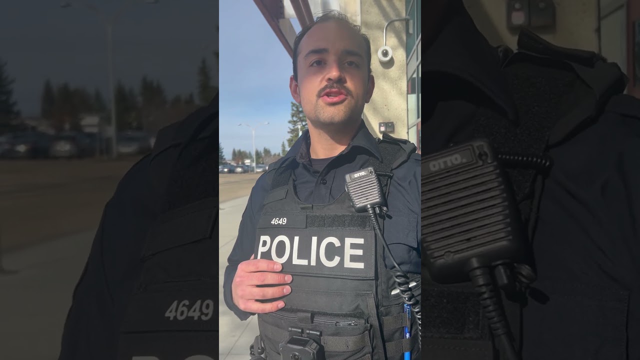 Edmonton Police Trespass From Sidewalk