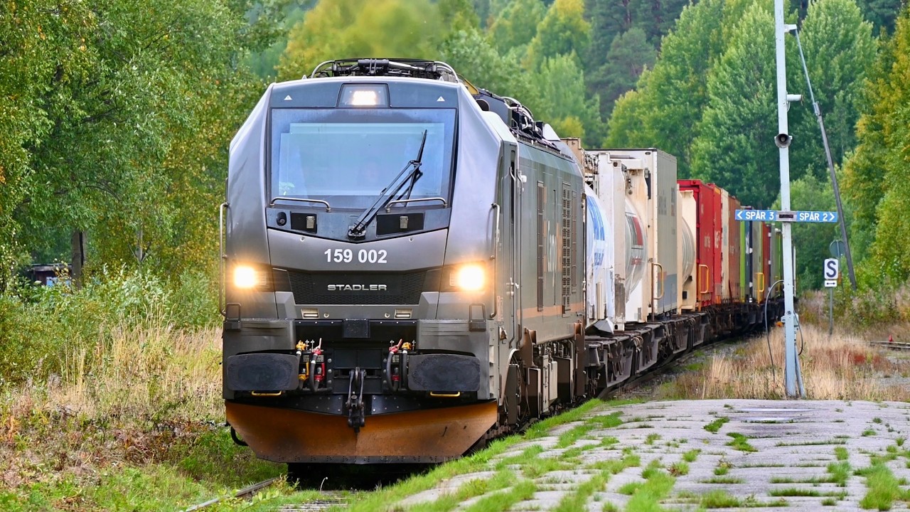 Diverted freight trains on Sweden’s Inland Line - Traffic disturbance in Norrland 2025