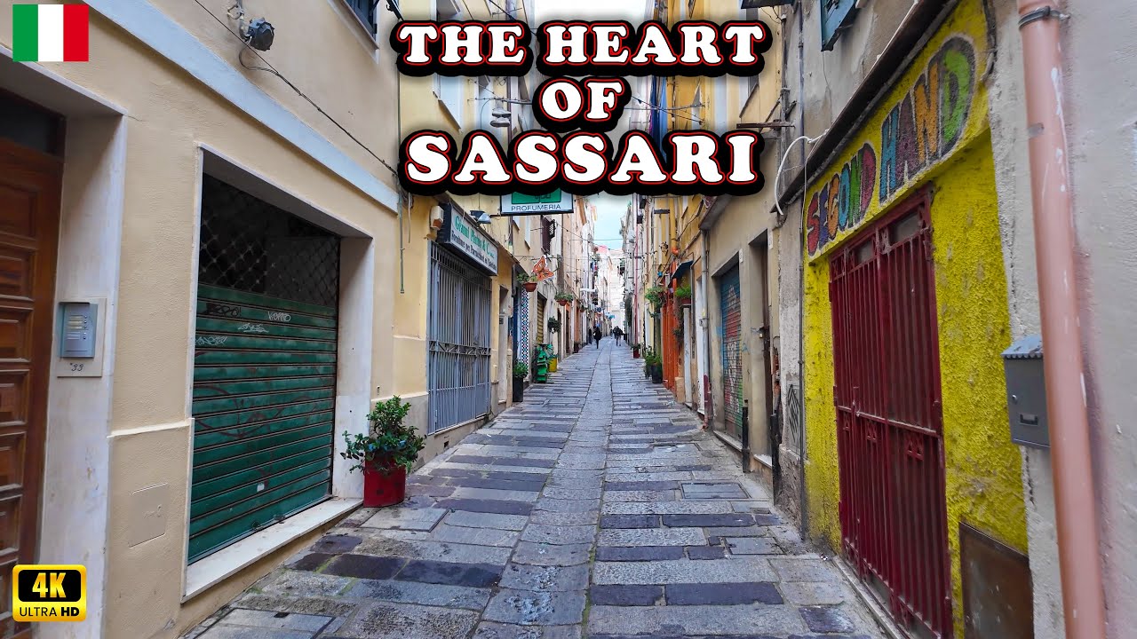 Sassari Italy - 4K Walking Tour in Sardinia's Hidden City