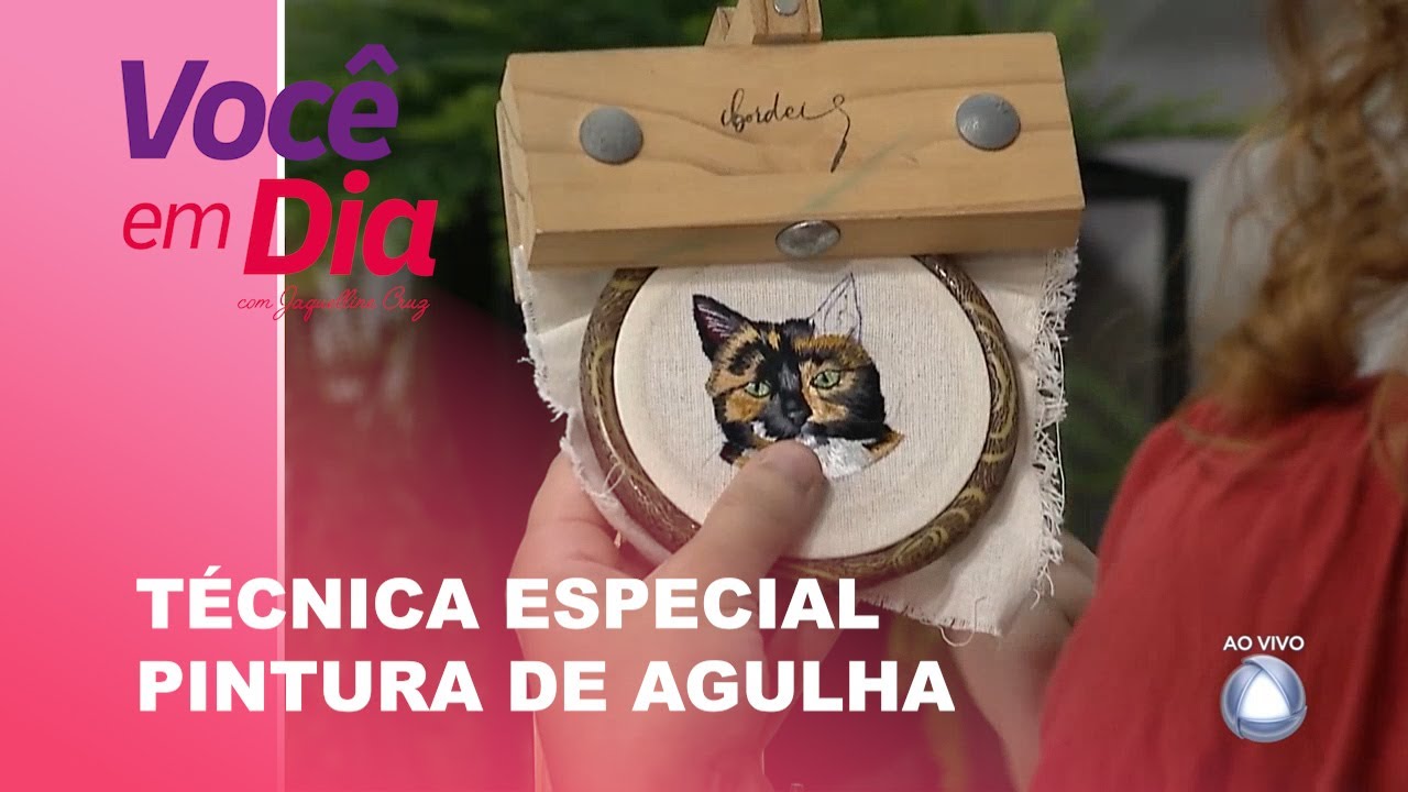 Técnica especial: método pintura de agulha encanta por complexidade de detalhes