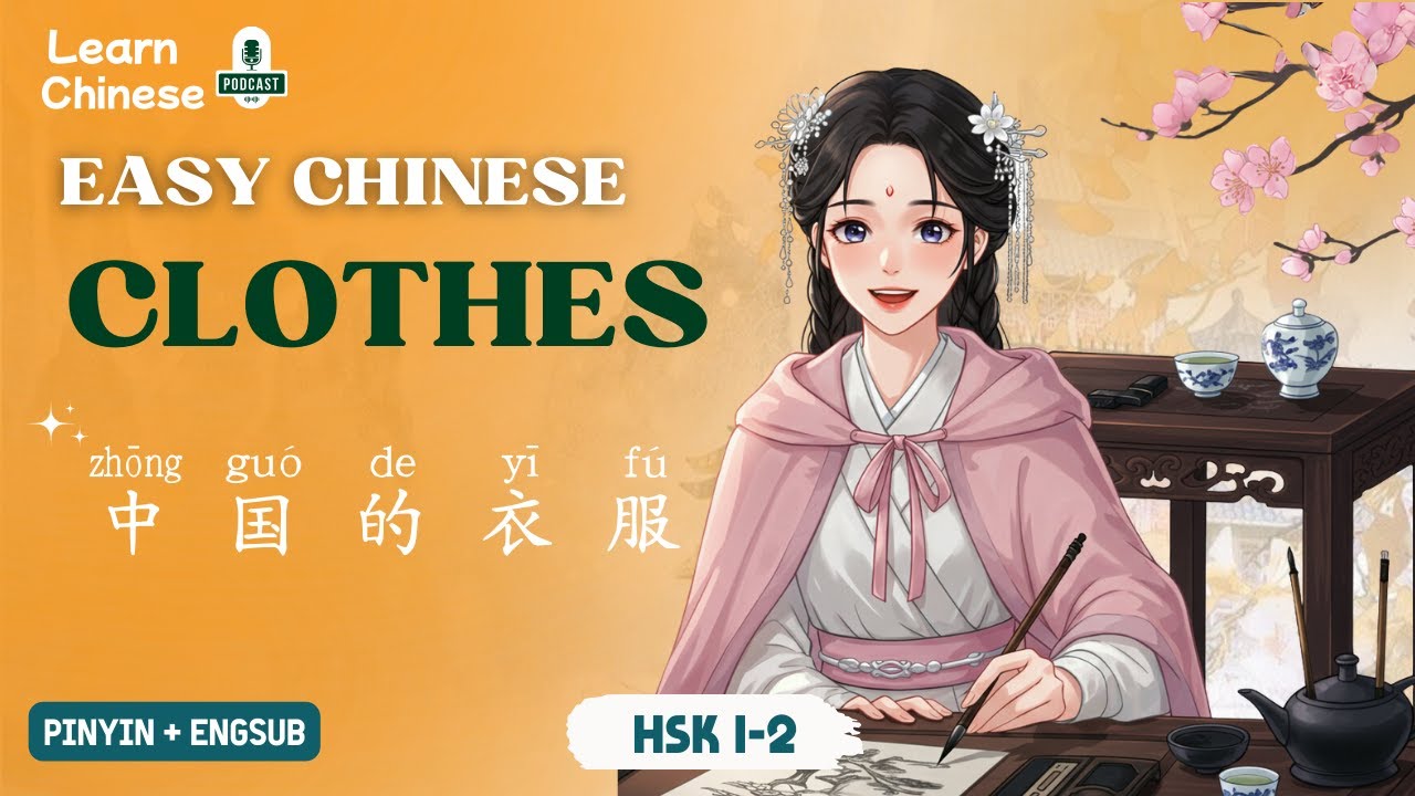 HSK 1-2 | Китайская одежда! Легко выучить для начинающих HSK!
