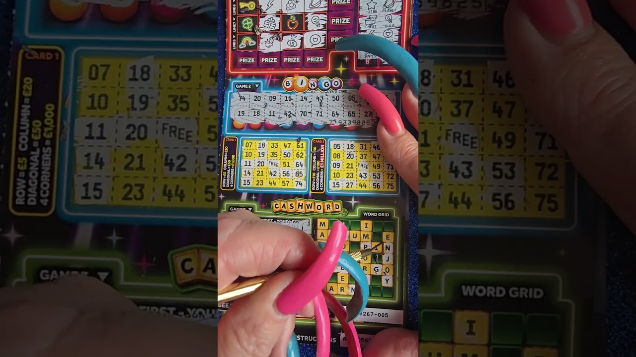 Three in one scratch cards lets get that Big Win  national lottery 