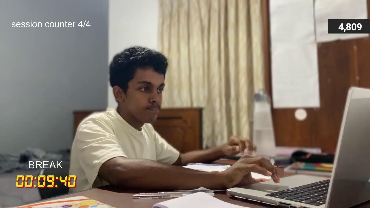 study with me live pomodoro!