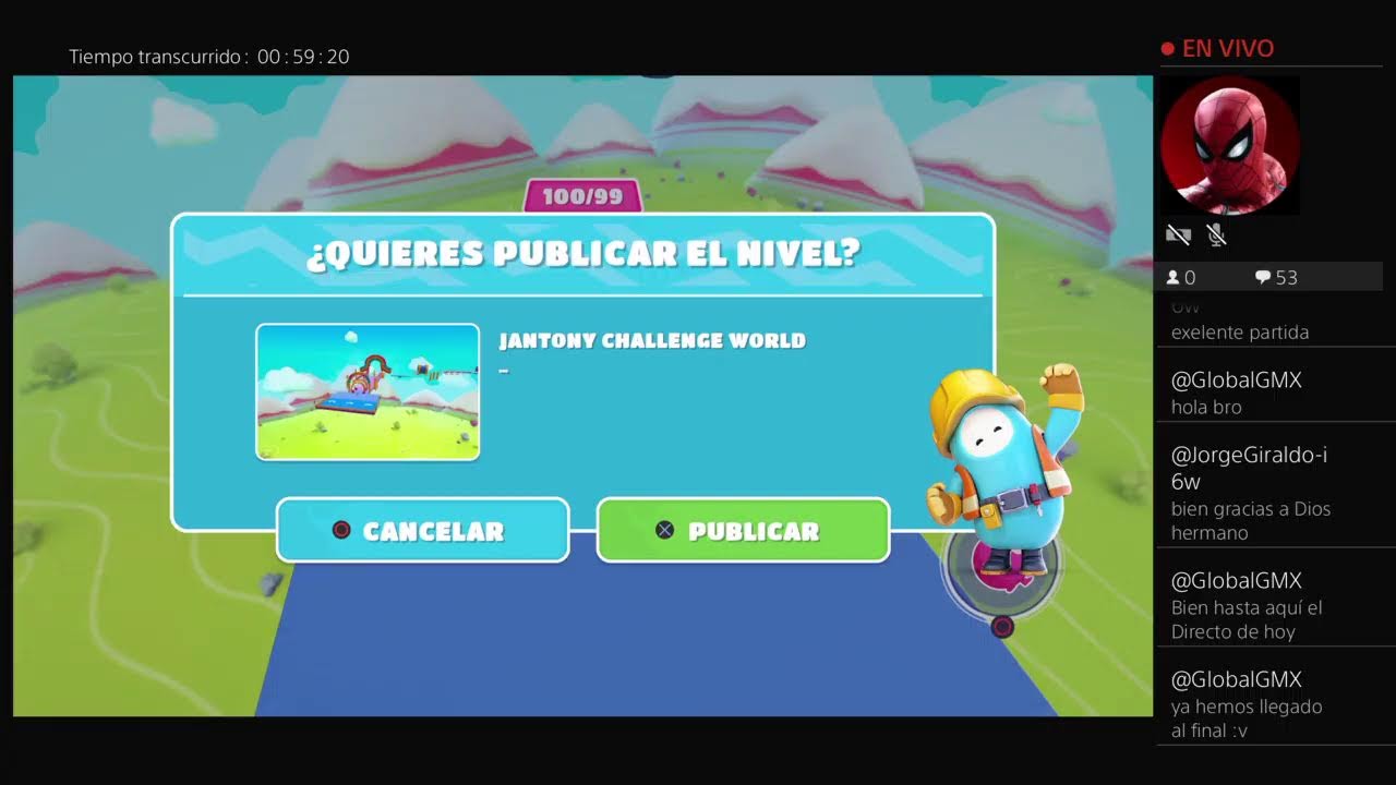 Jugando Fall Guys 