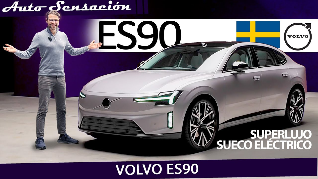 Presentación VOLVO ES90 2025 . 🔌🇸🇪 El nuevo Sedan de Lujo de VOLVO es electrico.