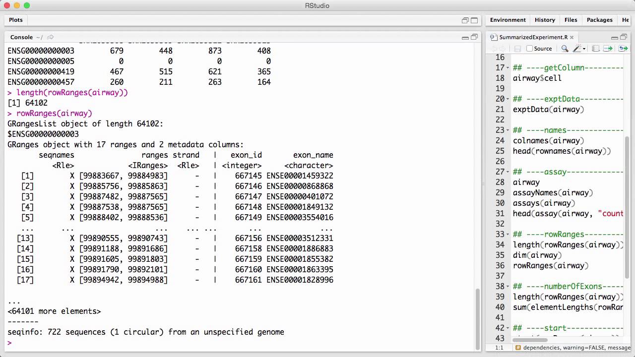 SummarizedExperiment v1
