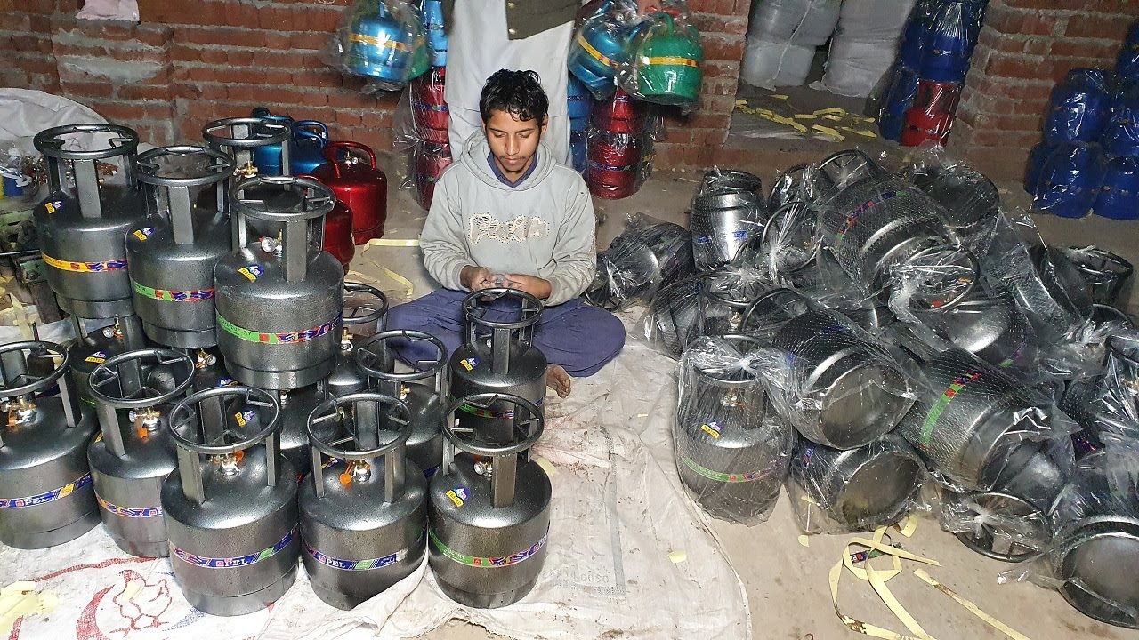 How to Make Gas Cylinder with Amazing Skills | Cylinder Manufacturing Factory