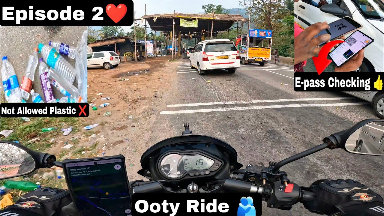 Ooty hills Adventure Bike Ride🥵 | E- pass | Dolphin Nose Viewpoint 😱|Episode 2|Motovlog| #tamilvlog