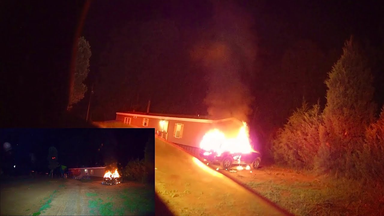 BFD - Working Vehicle Fire *Helmet Cam*