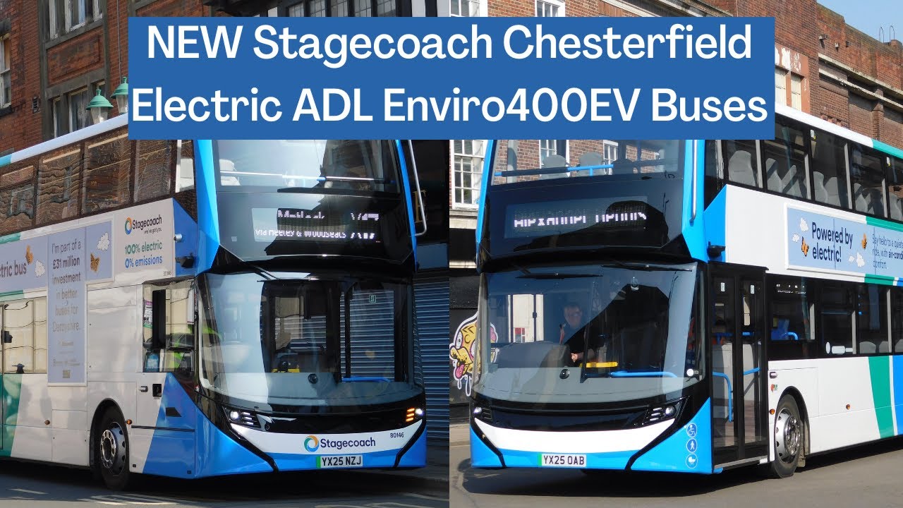 NEW Stagecoach Chesterfield Electric ADL Enviro400EV Buses | Stagecoach Yorkshire