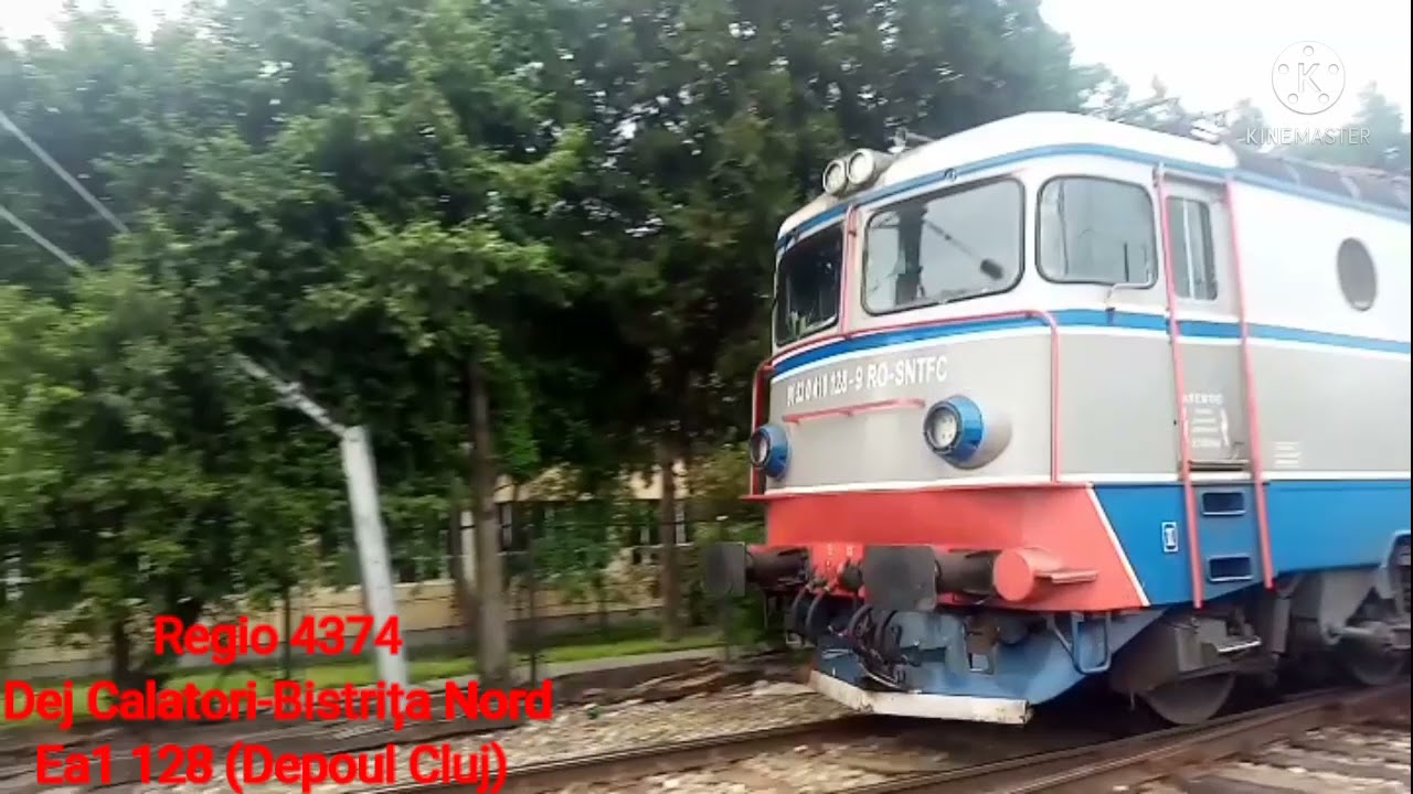 Trenuri si activitate feroviara in gara Bistrita Nord(Material nou).