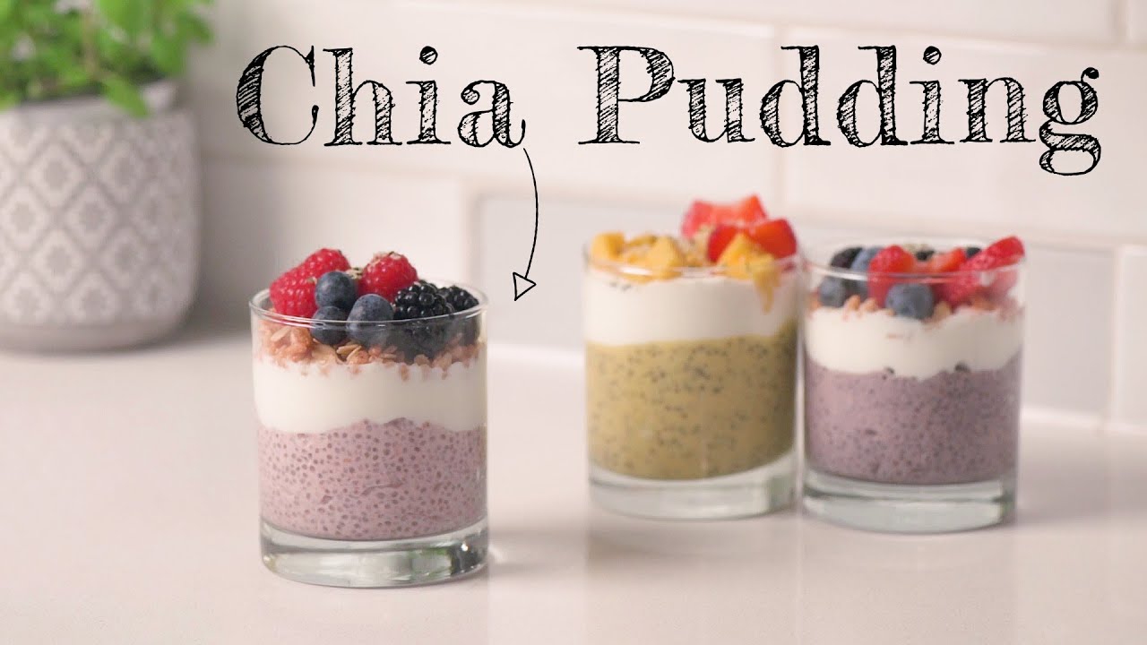 Chia Pudding de 3 Sabores / 3 types of Chia Pudding