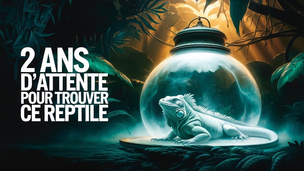 D&eacute;ballage d'un reptile incroyable - un iguane &eacute;clatant de blanc !