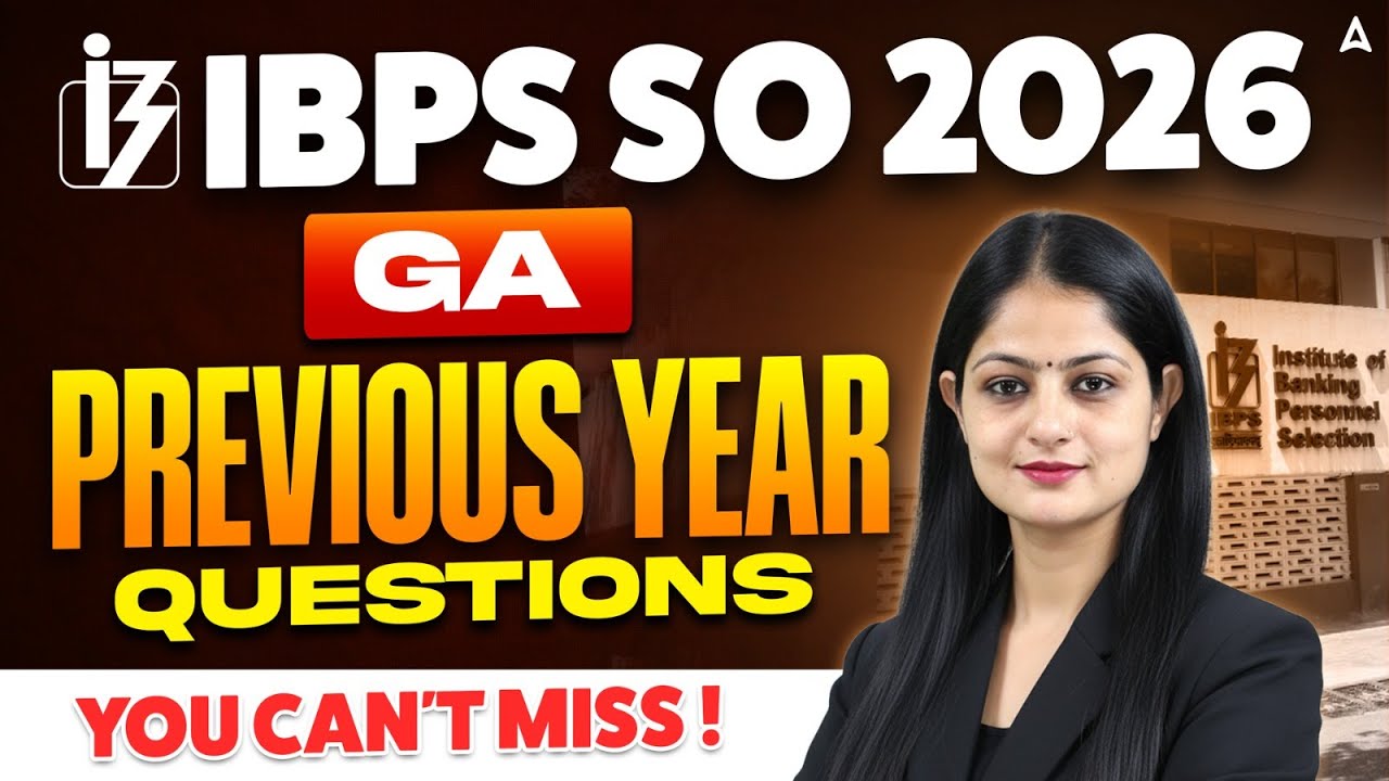 IBPS SO 2026 | General Awareness (GA) Previous Year Questions | By Pinky Yadav
