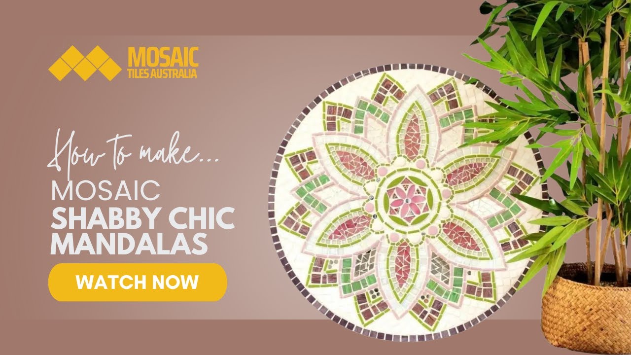 Create Stunning Shabby Chic Mosaic Mandala  |  DIY Mosaic Kit  |  Full Tutorial
