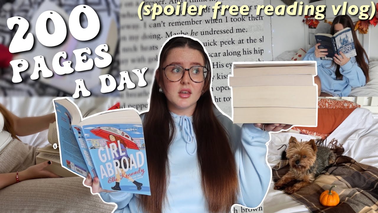 I tried reading 200 PAGES a day for a week! (reading vlog)🥱📚