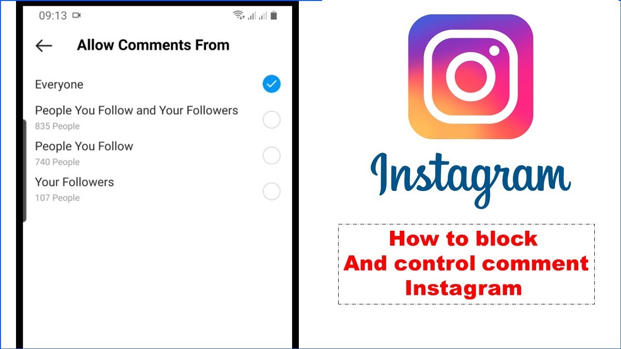 How to block and hide comments on Instagram