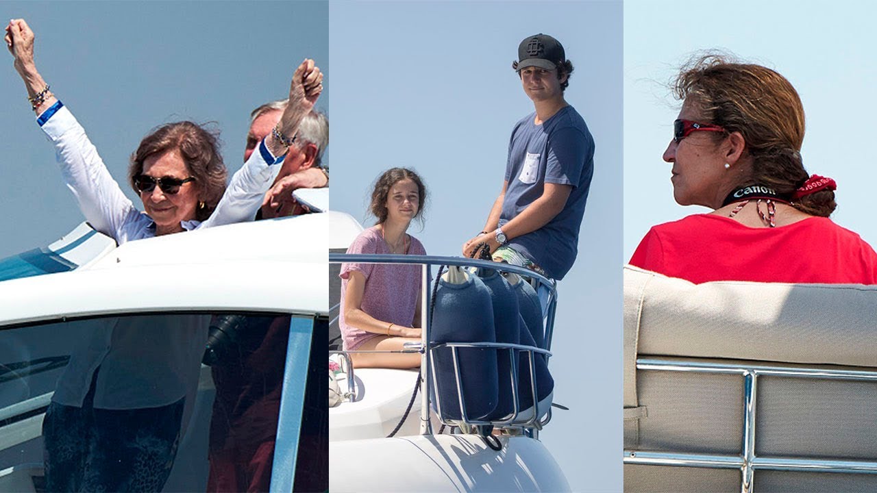 REINA SOFIA, INFANTA ELENA, FROILÁN y VICTORIA FEDERICA salen a navegar en Mallorca