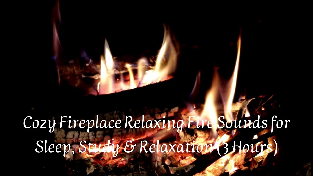Cozy Fireplace🔥 Relaxing Fire Sounds for Sleep, Study & Relaxation (3 Hours)