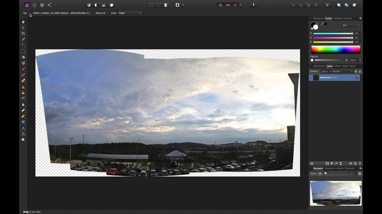 How to Stitch Panorama in the new Affinity Photo 1.4