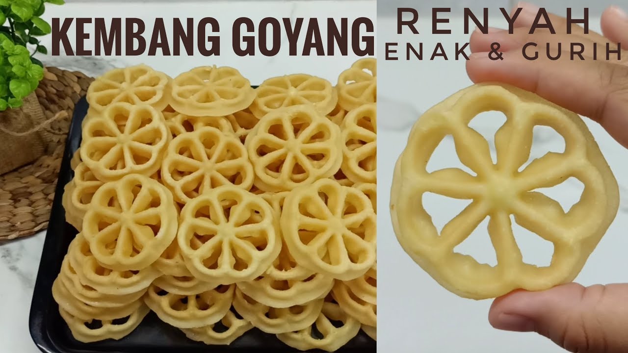 KEMBANG GOYANG / KUE SEROJA renyah enak & gurih cemilan lebaran