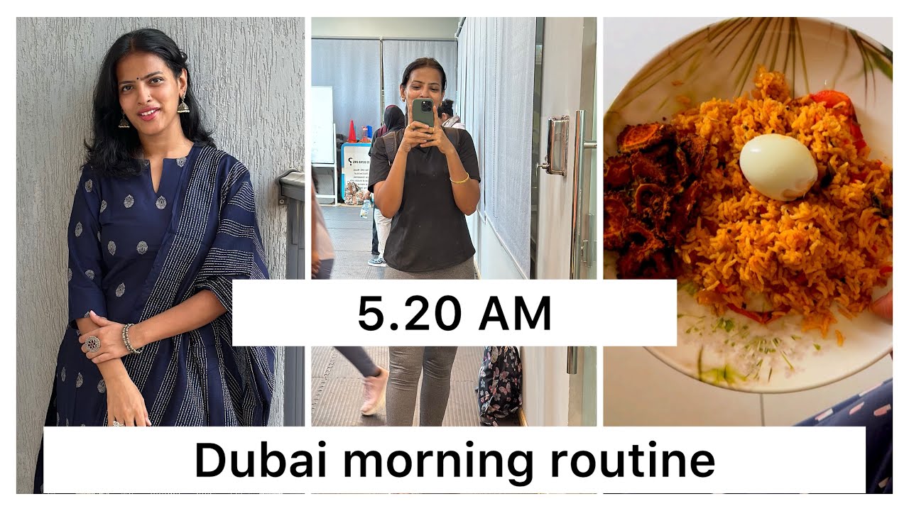 Productive 5 AM Routine in Dubai | Cooking • Gym • Zumba • walking in tamil 