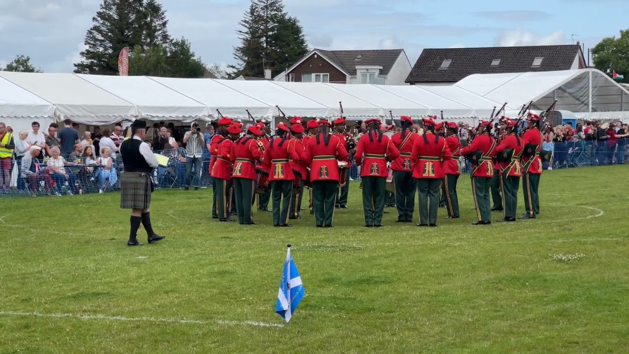 Dundonald Highland Games 2024 - Royal Army of Oman Pipe Band
